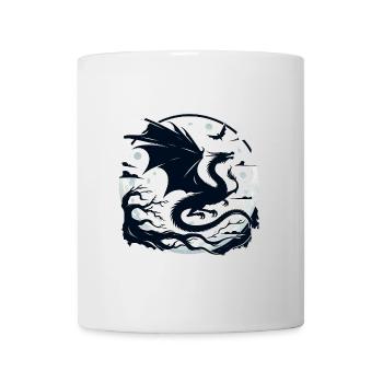Dragon mystique clair de lune - Mug blanc - blanc - Devant