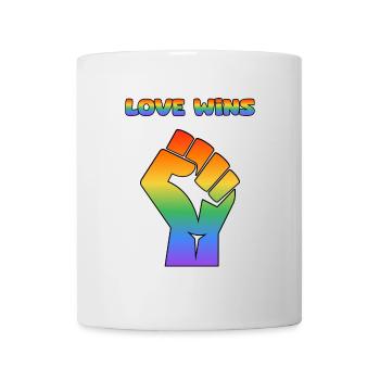Love Wins Pride-Faust Rainbow - Mug - white - Front