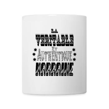 La Véritable et Authentique Marraine - Mug blanc - blanc - Devant
