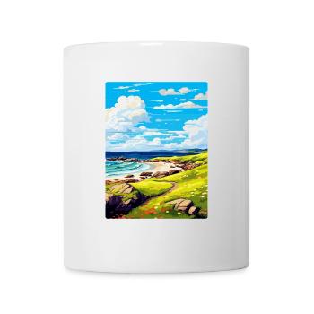 Isle Of Coll Schottland UK Vintage Reiseposter WPA - Tasse - Weiß - Vorne
