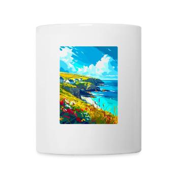 Cornwall England Uk Vintage Travel Poster Souvenir - Mug - white - Front
