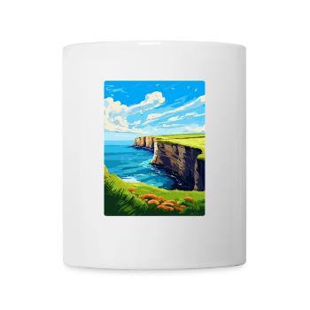 Bempton Cliffs England Uk Vintage Reiseposter - Tasse - Weiß - Vorne