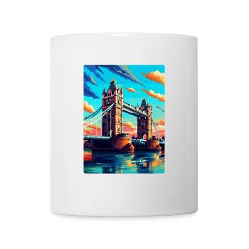 Tower Bridge England Uk Vintage Reiseposter WPA - Tasse - Weiß - Vorne