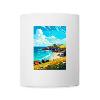 Cornwall England Uk Vintage Travel Poster Souvenir - Mug - white - Front