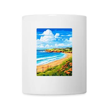 Carbis Bay Cornwall England Uk Travel Poster WPA - Mug - white - Front