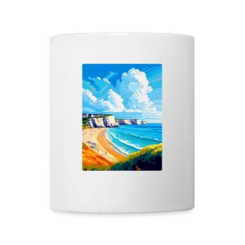 Dover England Uk Vintage Reiseplakat Souvenir - Tasse - Weiß - Vorne