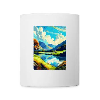 Lake District England Uk Vintage Reiseplakat WPA - Tasse - Weiß - Vorne