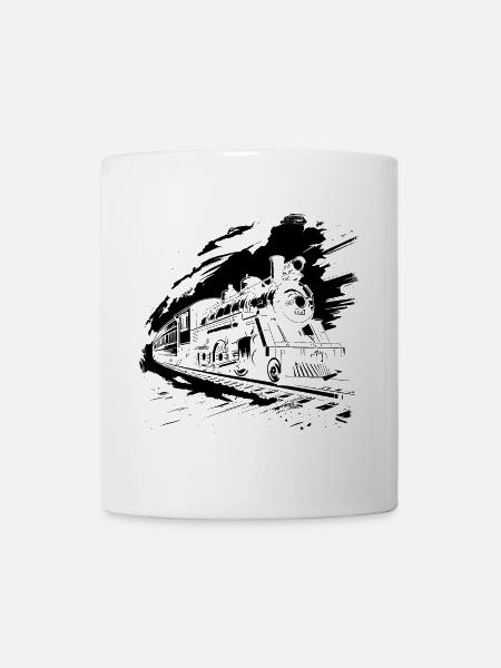 Chemin de fer - Mug blanc - blanc