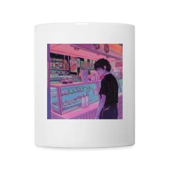 Anime des années 80 Anime Teen Calmant Impression de mode de haute qualité - Mug blanc - blanc - Devant