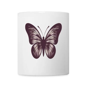 Papillon - Mug blanc - blanc - Devant