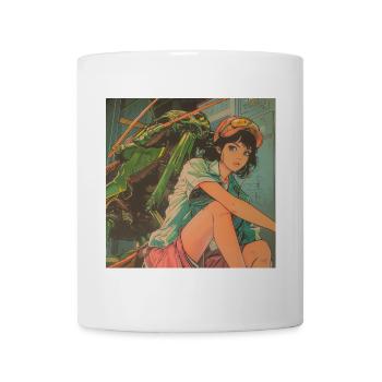 Anime des années 80 Anime Teen Calmant Impression de mode de haute qualité - Mug blanc - blanc - Devant