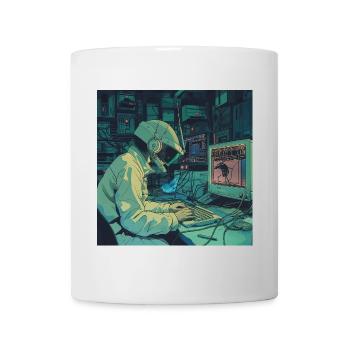 80s anime teen calming high quality fashion print - Mug - white - Front