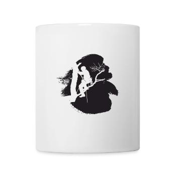 Grimpeur de crampons singe grimpeur - Mug blanc - blanc - Devant