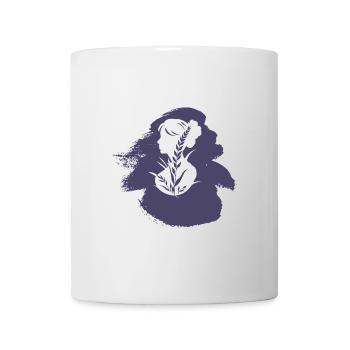 Plat sain végétalien - Mug blanc - blanc - Devant