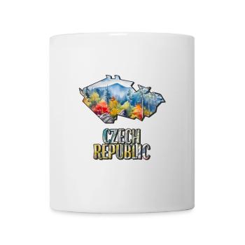 Carte à l’aquarelle République tchèque - Mug blanc - blanc - Devant