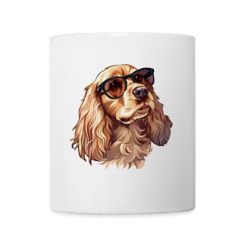 Cocker Spaniel, Dog, Sunglasses, Summer - Mug - white - Front