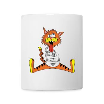 Chat fou - Mug blanc - blanc - Devant
