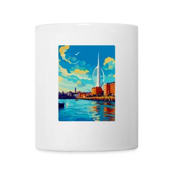 Portsmouth Uk Vintage Travel Poster Souvenir WPA - Mug - white - Front