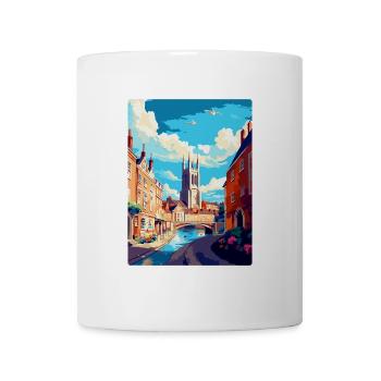 Exeter Angleterre Royaume-Uni Affiche de voyage vintage souvenir - Mug blanc - blanc - Devant