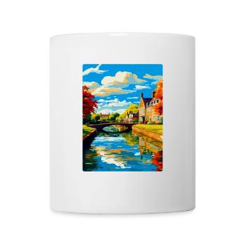 Bourton On The Water England Uk Travel Poster WPA - Mug - white - Front