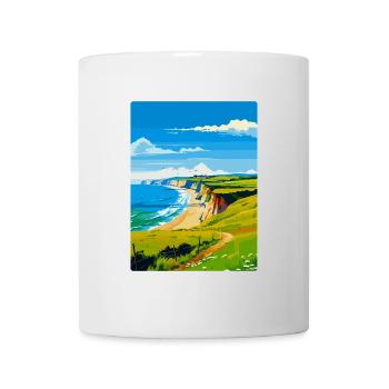 Dorset Uk Vintage Reiseposter Souvenir WPA - Tasse - Weiß - Vorne
