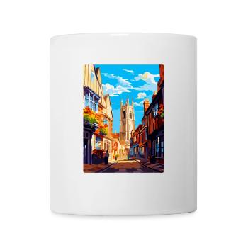 Canterbury England Uk Travel Poster Souvenir WPA - Mug - white - Front