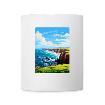 Lands End Cornwall England Uk Travel Poster WPA - Mug - white - Front