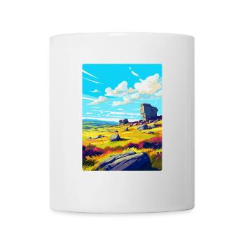 Bodmin Moor Angleterre Royaume-Uni Affiche de voyage Souvenir WPA - Mug blanc - blanc - Devant