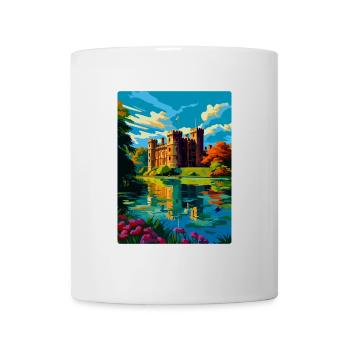 Hever Castle Angleterre Royaume-Uni Affiche de voyage Souvenir WPA - Mug blanc - blanc - Devant