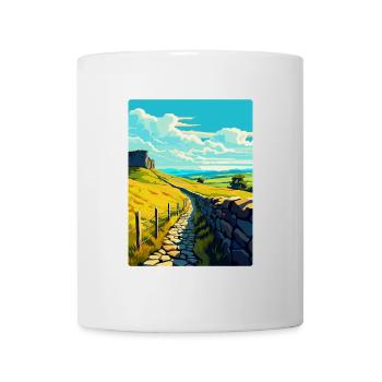 Hadrian England Großbritannien Reise Poster Souvenir WPA - Tasse - Weiß - Vorne