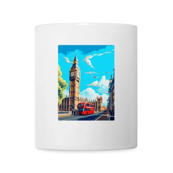 Big Ben London England Uk Travel Poster Souvenir - Mug - white - Front