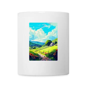 Llanblethian Pays de Galles Royaume-Uni Affiche de voyage Souvenir WPA - Mug blanc - blanc - Devant