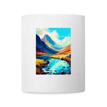Snowdonia Wales Uk Vintage Reise Poster Souvenir - Tasse - Weiß - Vorne