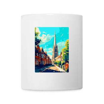 Salisbury England Uk Reiseposter Souvenir WPA - Tasse - Weiß - Vorne