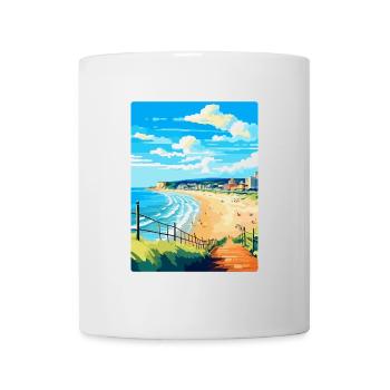 Bournemouth Dorset Vintage Reiseposter Souvenir - Tasse - Weiß - Vorne