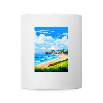 Maenporth Cornwall England Vereinigtes Königreich Reiseposter WPA - Tasse - Weiß - Vorne