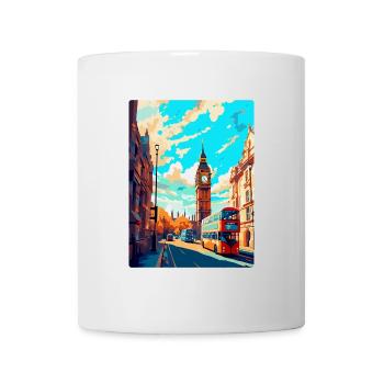 London England Uk Vintage Reise Poster Souvenir - Tasse - Weiß - Vorne