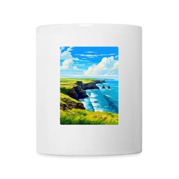 Lizard Peninsula Cornwall England Uk Travel Poster - Mug - white - Front