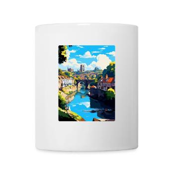 Knaresborough Angleterre Royaume-Uni Affiche de voyage souvenir - Mug blanc - blanc - Devant