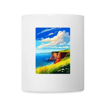 Berry Head Devon Vintage Travel Poster Souvenir - Mug - white - Front