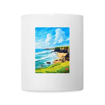 Bude Cornwall England Uk Travel Poster Souvenir - Mug - white - Front