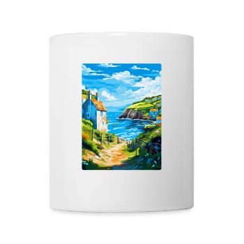 Cadgwith Cornwall England Uk Travel Poster WPA - Mug - white - Front