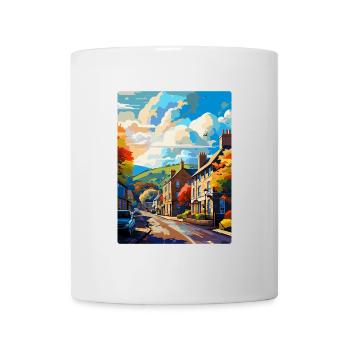 Skipton England Uk Vintage Reiseposter Souvenir - Tasse - Weiß - Vorne