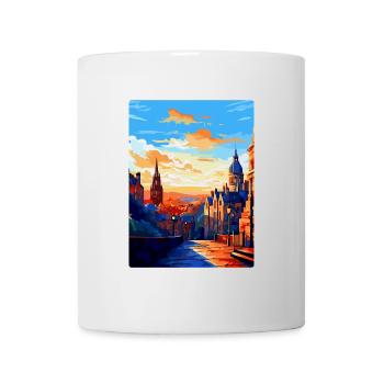 Edinburgh Scotland Uk Travel Poster Souvenir WPA - Mug - white - Front