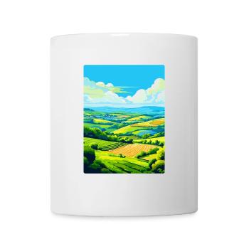 Camel Valley Cornwall England Uk Travel Poster WPA - Mug - white - Front