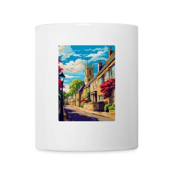 Bourton On The Hill England Uk Reiseposter WPA - Tasse - Weiß - Vorne