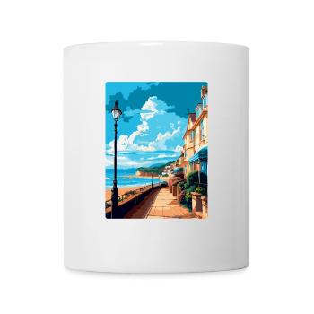 Teignmouth England Uk Reiseposter Souvenir WPA - Tasse - Weiß - Vorne
