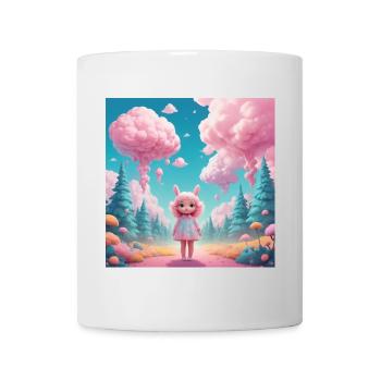 Girl in Cotton Candy Forest - Mug - white - Front
