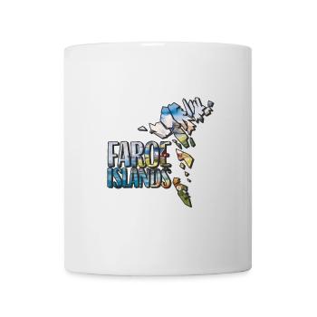 Watercolor Map Faroe Islands - Mug - white - Front