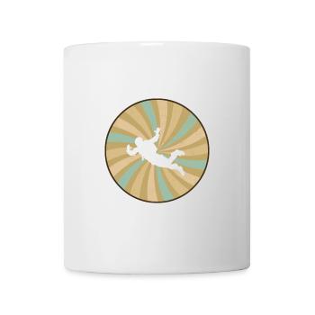Parachutisme en chute libre - Mug blanc - blanc - Devant